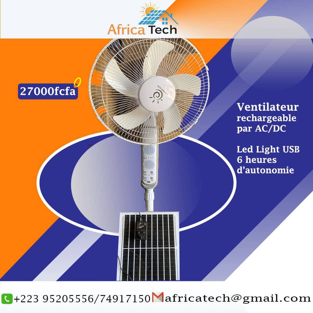 ventilateur rechargeable 10W